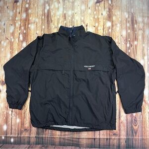 Vintage  Polo Sport Ralph Lauren Men’s Jacket Windbreaker Size Large Black